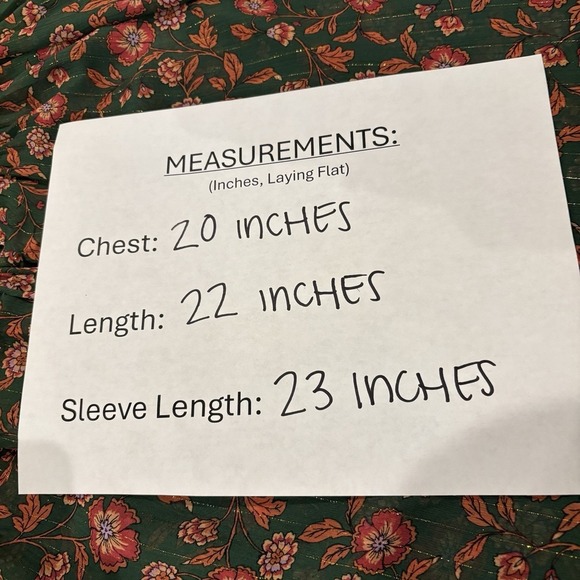 Misa Los Angeles Clio Evergreen Bloom Long Sleeve Blouse Womens Size XS - Picture 9 of 10